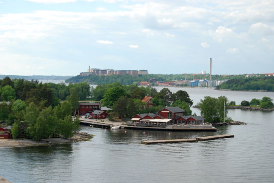 Blick über Stora Fjäderholmen