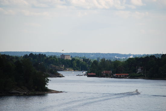 kurzer Blick auf die Festung von Vaxholm