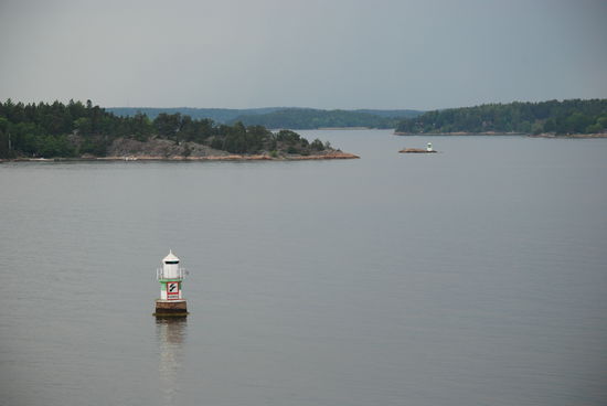 Leuchttürme am Hauptfahrweg, hier bogen wir nach südosten ab