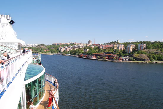 wir passieren Nacka Strand