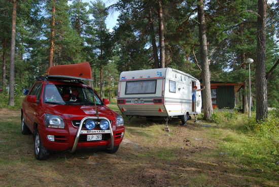 unser Stellplatz auf dem Campingplatz