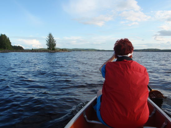 nun kommten wir zum ersten Mal paddeln