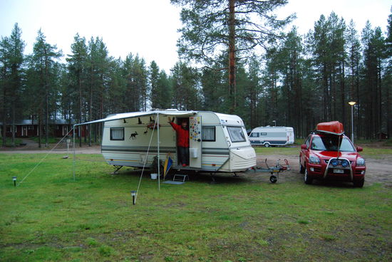 unser Stellplatz auf dem Campingplatz Juuma