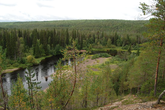 Blick über den Oulankajoki