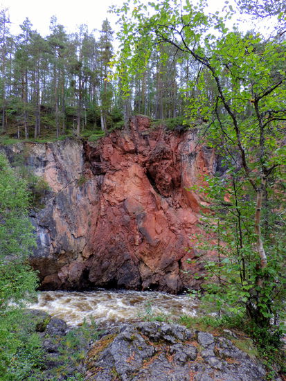 der typische rote Felsen