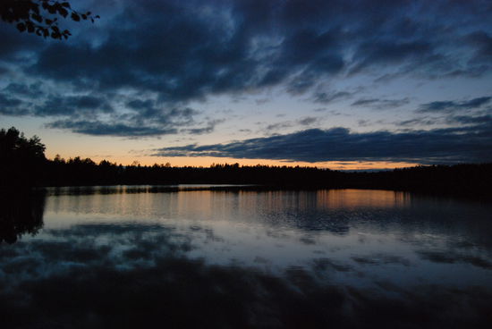 Abendstimmung am Campingplatz