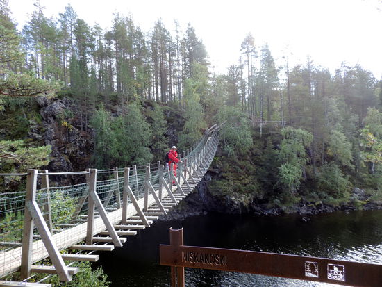 zur Hängebrücke Niskakoski
