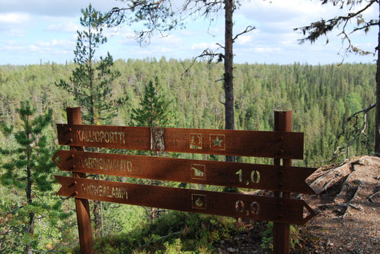 bei Kallioportti war der höchste Punkt erreicht