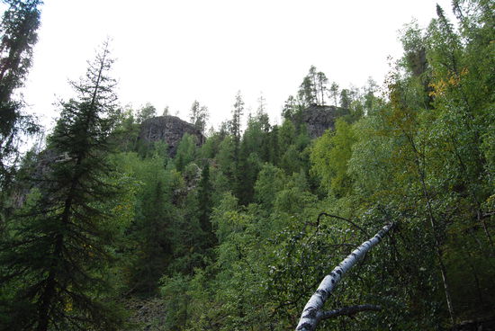 Blick zurück nach oben zum Kallioportti