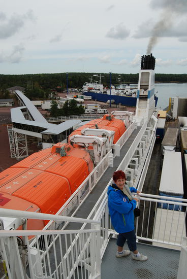 Ankunft im Hafen Långnäs