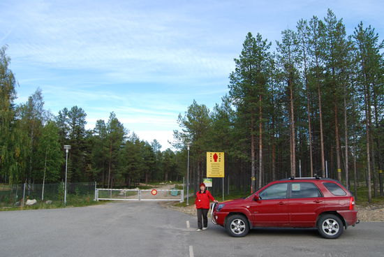dann erreichten wir den Grenzstreifen nach Rußland