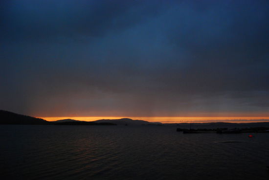 zurück am Inari-See, Abendstimmung