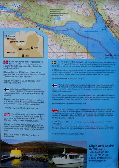 Informationstafel am Anleger