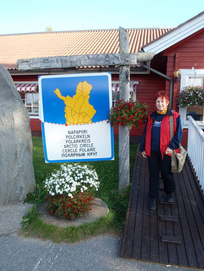 am Polarkreis machten wir noch einmal Rast