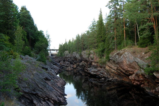 der leergelaufene Wasserfall