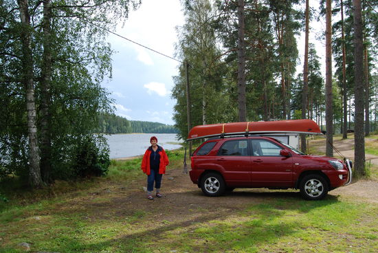 unser endgültiger Stellplatz am Ufer