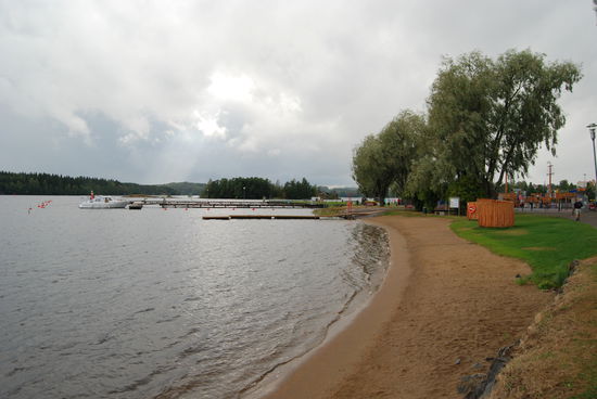 am Strand von Savonlinna