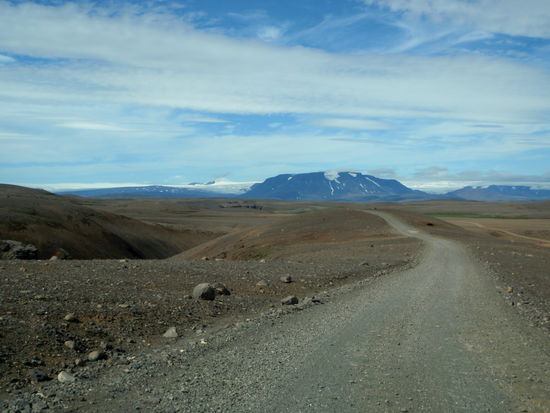 auf den Langjökull zu