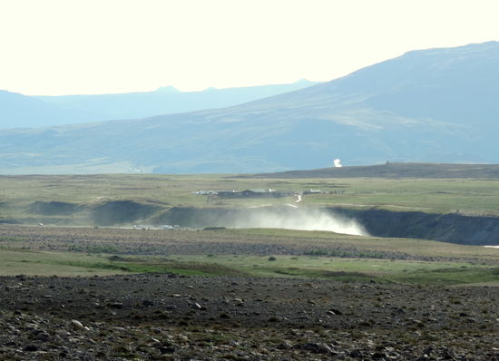 dahinter war sogar der Geysir "Strokkur" zu sehen