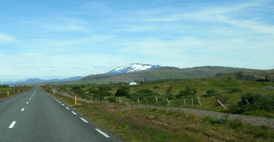 mit Blick auf die Hekla