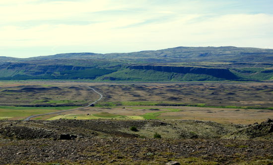 Blick zurück vom Berg