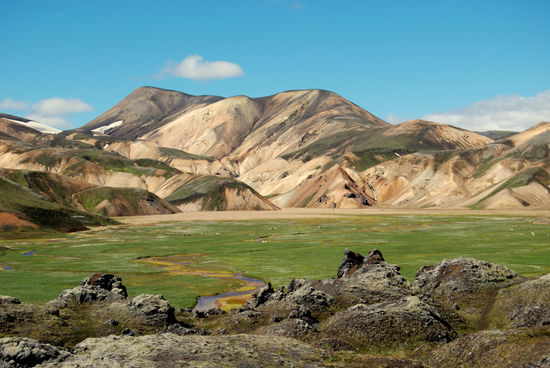 Ebene am Ende des Laugahraun