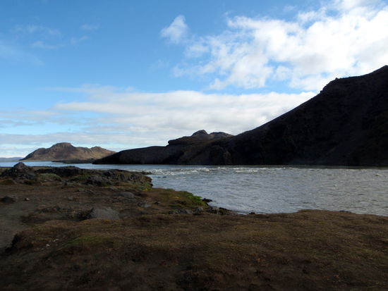 an der Tungnaá machten wir Frühstückspause