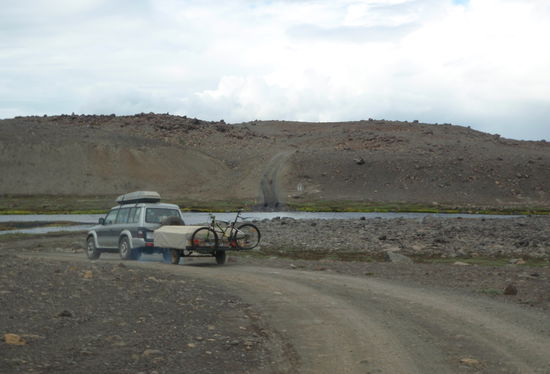 wir erreichten die zweite Vadställe und folgten den Ísländern