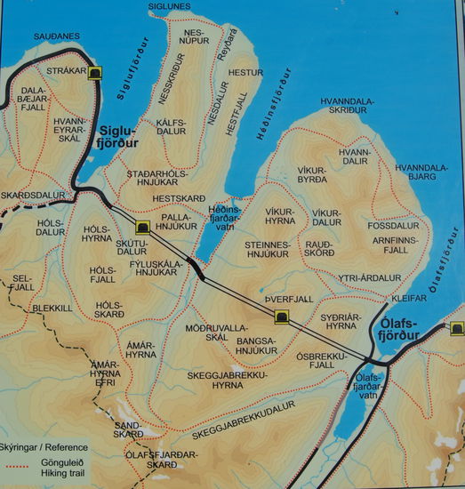 Informationstafel am Parkplatz