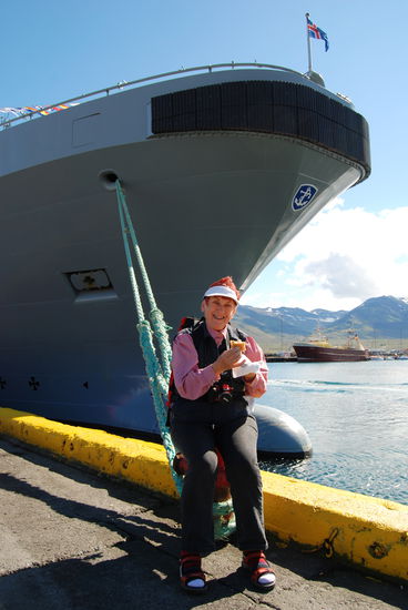 Christa ließ es sich schmecken