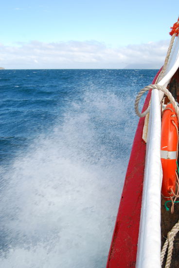 es war ziemlich kabbelig