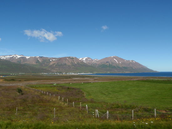 Blick zurück auf Dalvík