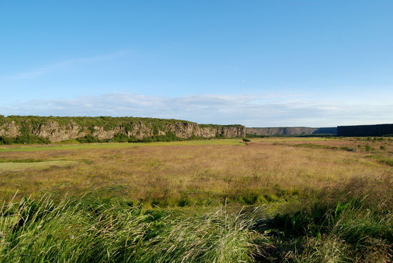 Ásbyrgi vom Informationszentrum aus