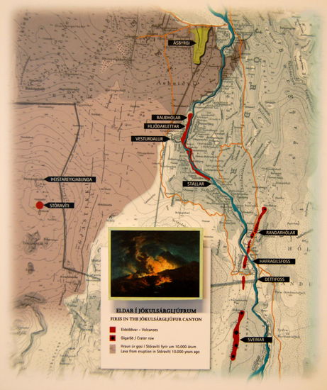 Vulkane und Ausbrüche im Tal der Jökulsá á Fjöllum