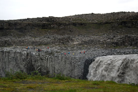 auf der Ostseite waren auch viele Touristen