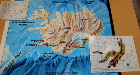 die aktiven Zonen Íslands