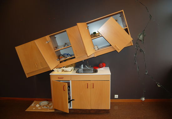 das Ergebnis des Erdbebens