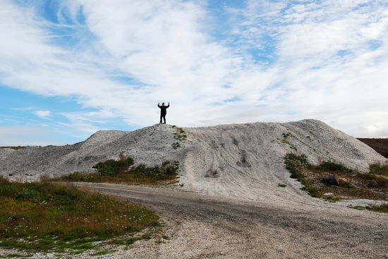 Christa suchte Muscheln auf einer Muschelhalde