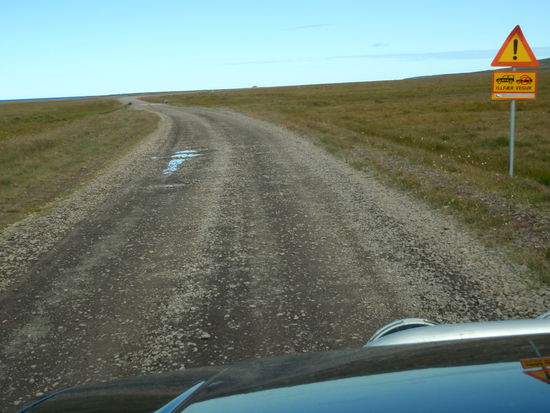 hier begann die Geländewagenpiste