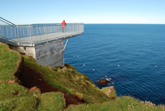 die Aussichtsplattform oberhalb