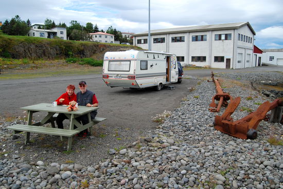 unser Rastplatz am Hafen