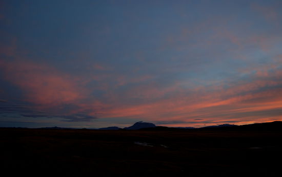 die Herðubreið im Abendlicht