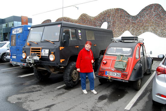 kleiner Teil des Fahrzeugparks in Egilstaðir