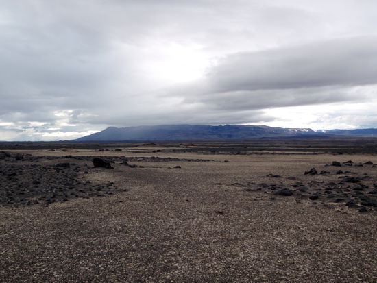 über der Askja hing ein Regengebiet