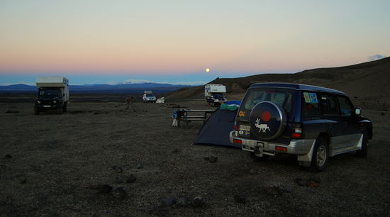 dann ging der Mond auf