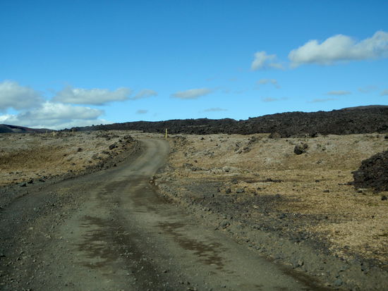 Auffahrt auf der F894 zur Askja