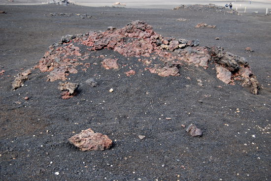 aus der Lavabrocken ragten