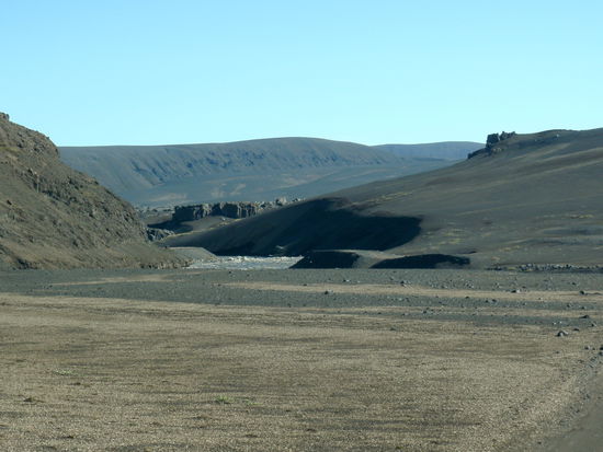 das eingeschnittene Tal der Jökulsá á Fjöllum
