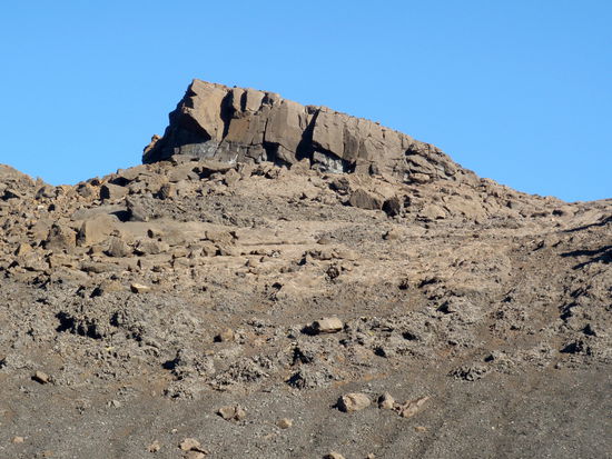 Blick auf die Bergspitzen