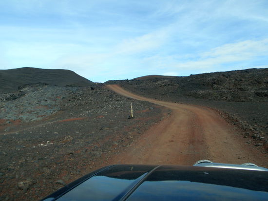 teilweise war die Piste rot